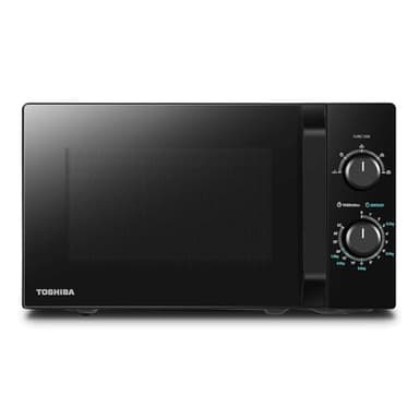 Microondas Toshiba MW2-MM20P(BK) 20L, independiente, 700W, 5 niveles de potencia, con fácil descongelación, iluminación LED interior, color negro