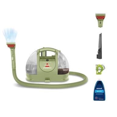 BISSELL Little Green, Aspiradora de Agua Tapicería, Lava Aspiradora para Manchas Cotidianas y Suciedad, Limpiador de Liquidos para Alfombras, Tapicería, Sofá, Auto & Más, Motor Potente de 340W, 4098N