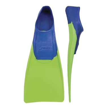 FINIS Long Floating Fin Jr. 8-11 - Aletas Infantiles, Color Azul/Verde