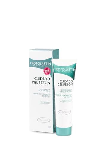 Trofolastin, Crema Cuidado Pezón, Hidratación y Protección Contra Grietas, Aceite de Almendras y Aloe Vera, Embarazo y Lactancia, 50ml