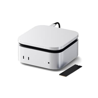 SATECHI Carcasa SSD NVMe USB4 para Mac Mini M4, Compatible con Thunderbolt 5/4, hasta 8TB, Velocidad 40Gbps con Sistema de Refrigeración, para SSD M.2 2280/2260/2242/2230 (SSD no Incluido)