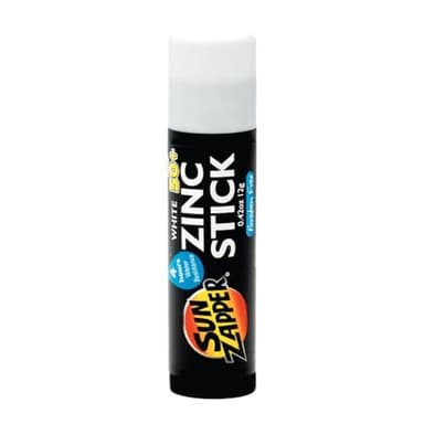Sun Zapper Zinc Oxide Mineral Sunscreen Stick – SPF 50+ Water Resistant – Blanco – 12 g (0,42 oz) – Para rostro y cuerpo – Adultos y niños – Fabricado en Australia