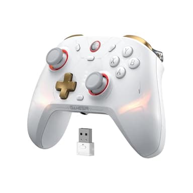 GameSir Cyclone2 TMR Game Controller TMR Hall Stick Gamepad con doble Hall Trigger/Micro Trigger Mando de juegos para Switch, Android, iOS y PC Wired/Wireless/2.4G con teclas macro Blanco