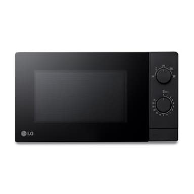 LG MS2082F Microondas, 20 Litros, 700W, Negro, 44.5x25.8x34.5 cm, Control Mecánico, 5 Niveles de Potencia