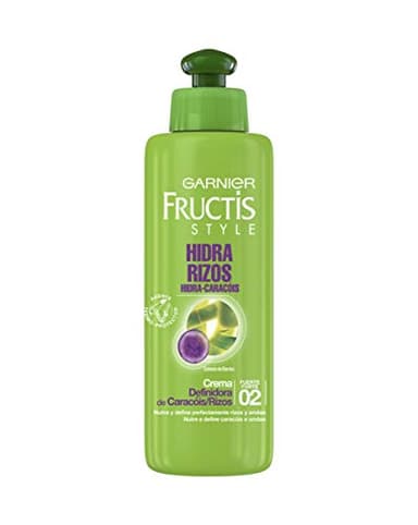 Garnier Fructis Style Hidra Rizos Crema Definidora Fuerte Nº2 Tratamiento Capilar, Negro, 200 ml (Paquete de 1)