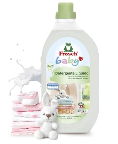 Frosch Baby - Detergente Líquido de Lavadora para Ropa de Bebé, Apto para Pieles Sensibles, Producto Ecológico y Hipoalergénico - Reduce el Riesgo de Irritación - 1.5 L