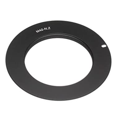 vhbw Anillo Adaptador Compatible con Nikon Z6, Z7, Z5 - Bayoneta Z a Objetivos M42, Negro