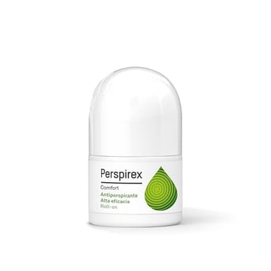 Perspirex ® | Perspirex Comfort | Desodorante Antitranspirante Axilas Roll on para pieles delicadas con efecto anti sudor duradero hasta 3 días | Controla el sudor y el olor cuidando tu piel | 20 Ml