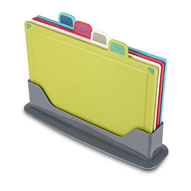 BYbrutek Juego 4piezas Tablas cortar Plástico cocina,Sin BPA,Con fregadero,No tóxica,Segura.