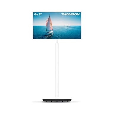 THOMSON 32 Pulgadas (81 cm) Go TV, Televisor Android Portátil – HD Ready (1366x768), Control por Voz, Bluetooth 5.1, Wi-Fi, Función de Punto de Acceso, hasta 4 Horas de Autonomía - 32HA4M44