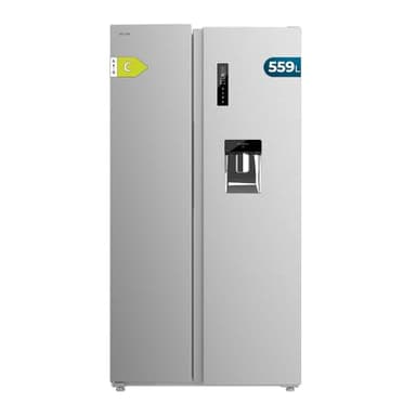 Cecotec Frigorífico Americano 559L Total No Frost con Dispensador de Agua Bolero CoolMarket SBS 559 Inox C. Alto 177cm y 91cm de Ancho, Bajo Consumo, Compresor Inverter, Modo Smart