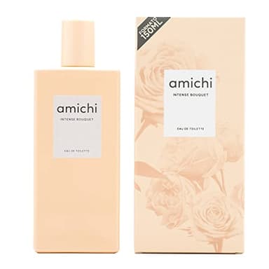 AMICHI - Intense Bouquet 150 ml, Colonia Mujer, Perfume en Formato Spray, Eau de Toilette Femenina, Agua Fresca, Fragancia Dulce y Floral, Aroma Intenso de Larga Duración
