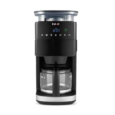 Cafetera Instant® Grind & Brew, 24 Horas Programable, 12 Tazas, Molinillo de Granos Ajustable Incorporado, Filtro Reutilizable, Pantalla Digital, Filtro de Agua, Jarra de Vidrio, Mantener Caliente