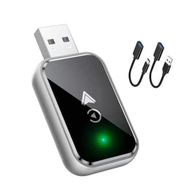 Adaptador Inalámbrico CarPlay para VW Golf 2000 2001 2002 2003-2024 2025 2026 Compact Hatchback, CarPlay Dongle Convierte Cable Inalámbrico, 2 en 1 Plug and Play