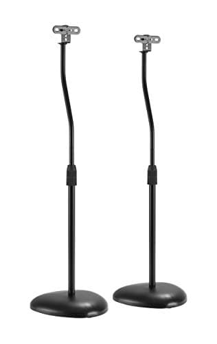 HALTERUNGSPROFI S05 - Soporte universal para altavoces (2 unidades, soporta 4,5 kg), color negro