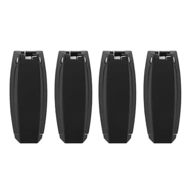 Alipis 4 Pestillos Negros para Puerta de Remolque para Autocaravana, Soporte Exterior Resistente para Puerta de Equipaje, Gancho de Cierre de Alta Durabilidad, Adecuado para Seguridad