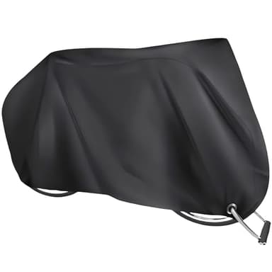 Elezenioc Funda para Bicicleta,190T Nailon Funda Bicicleta Exterior para 2 Bicicletas Impermeable Anti-UV,Funda Bicicleta con Orificio de Bloqueo Antirrobo (Hasta 29 ")