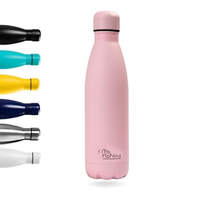 Otto Koning Botella Térmica de Agua Acero Inoxidable 500ml- Doble Aislamiento al vacío para 12 Horas de Bebida Caliente y 24 Horas de Bebida Fría. Botella Termo a Prueba de Fugas Libre BPA