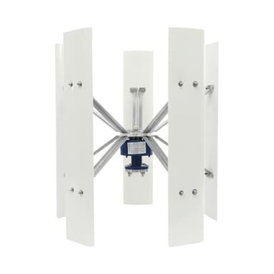 Mini turbina eólica vertical para balcón, turbina de viento, generador de energía con controlador, 5 hojas, generador de viento de 24 V, energía eólica para casa, barco, iluminación de carreteras