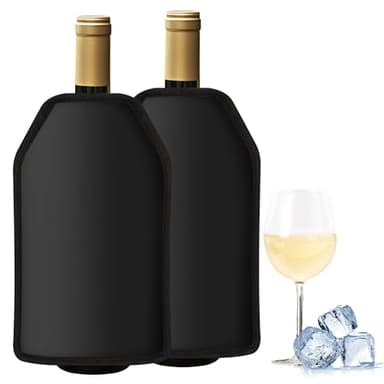 Gimars 2PCS Enfriador de Botella de Vino,Enfriador de Vino,Fundas de Refrigerador de Botella de Vino,Enfriador Vino Reutilizable para Vino Champán Cervaza