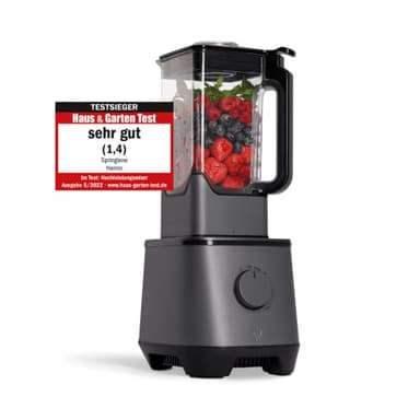 SPRINGLANE Hanno Batidora de Vaso de Alto Rendimiento - 2000 W, 32 000 RPM – Licuadora para Verduras y Frutas con Vaso de Batidora de Tritan de 2,5 L – Batidora de Vaso de Cristal sin BPA