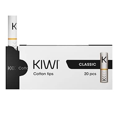 Repuestos KIWI, Tips de Algodón Oficiales para Cigarrillo Electrónico KIWI, Paquete de 20 (Classic)