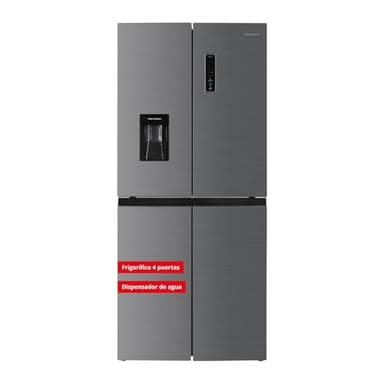 Corberó - Frigorífico 4 Puertas | CF4PH6835XWD | No Frost | Inverter | 419L | 180 cm | Display | Dispensador Agua | Twist Ice Maker| Fresh Box | 3 Botelleros | Cajón Crisper | Inox