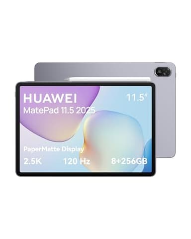 HUAWEI MatePad 11.5 2025 Tablet, Pantalla PaperMatte de 2.5K y 120 Hz Comodidad Visual, 8+256 GB, Batería de 10,100 mAh, Supercharge de 40 W, Altavoces Cuádruples, con M-Pencil Lápiz óptico