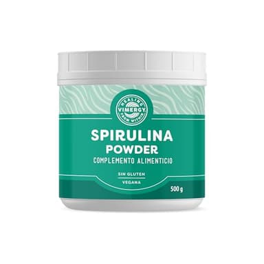 Vimergy Spirulina Powder – 500 g, 166 Dosis – Espirulina en Polvo de Fácil Digestión y Rápida Absorción – Suplemento Vegano - Formulado sin Antiaglomerantes, Rellenos ni Colorantes – Sin OMG ni Gluten