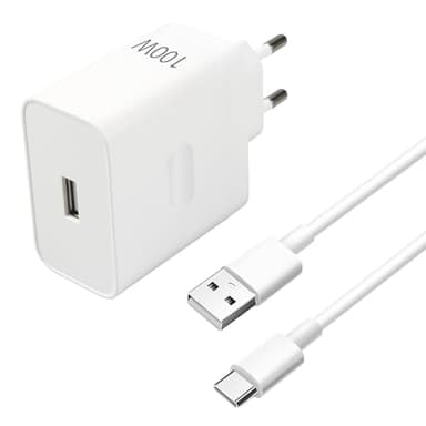 100W Cargador USB y Cable USB C de 2 m para OPPO, Cargador Rápido y Cable Charge para OPPO Find X8 Pro Reno 12FS 11F A80 A40 12x 12+ C65 OnPlus Nord 4 3 2 CE 4 3 Lite 10T 9 8