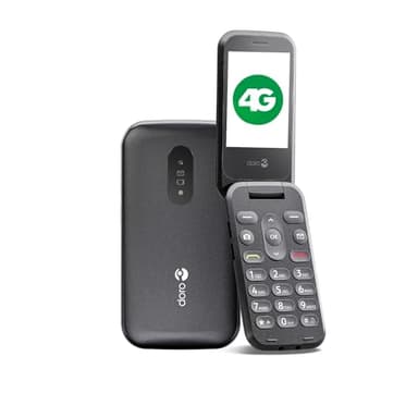 Doro 2800 4G - Teléfono móvil con Tapa desbloqueada para Personas Mayores - Teclas parlantes Grandes - Tecla de Asistencia - Teléfono móvil básico sin Internet [Versión en español]