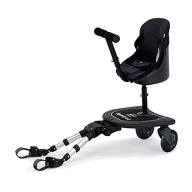 Asalvo BUGGY BOARD Patinete con Asiento para Silla de paseo, Tabla de cochecito con Asiento, Patin Carro Bebe Universal, Buggy Board Para el Segundo Niño, Accesorio Para Niños de 1 a 7 años (25 kg)