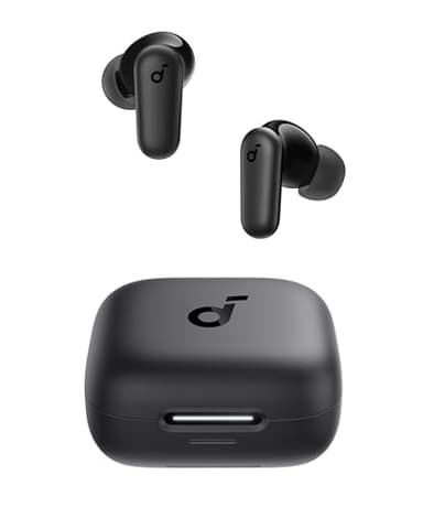 Soundcore P30i Auriculares Inalámbricos Bluetooth con Cancelación de Ruido de Anker, Cancelación de Ruido Potente e Inteligente, Graves Potentes, 45 Horas, Estuche 2 en 1 y Soporte para el Móvil, IP54