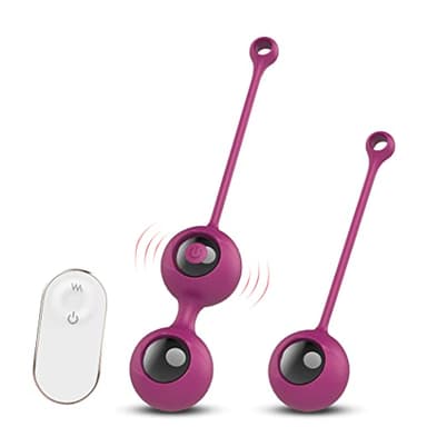 Masajeador Bolas de China con Control Remoto, Bolas de Masaje, Bola Pélvicas,Fortalece los Músculos Pélvicos y Previene la Incontinencia Urinaria,Entrenamiento Completo del Suelo Pélvico para Mujeres