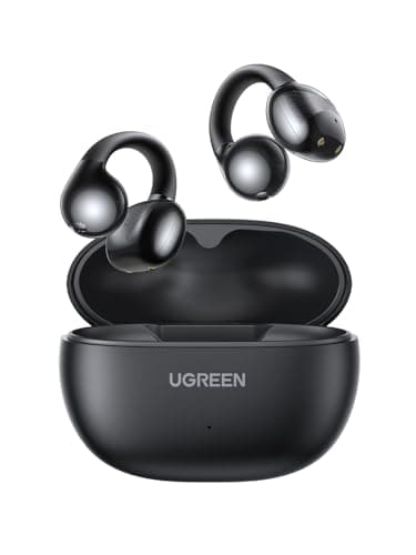 UGREEN HiTune S3 Auriculares Inalámbricos Bluetooth 5.4, Audifonos Deportivos Abiertos con Clip y Cancelación de Ruido ENC, 30H de Reproducción, Carga Rápida USB-C, Hi-Fi, IPX5 Impermeable, Negro