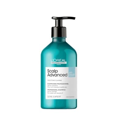 L’Oréal Professionnel Champú Anticaspa, Enriquecido con Activos Dermatológicos para Pelo con Caspa Seca y Grasa, Scalp Advanced, 500 ml