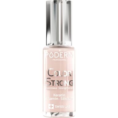 PODERM - Esmalte endurecedor para uñas BIOTINA SILICIO KERATINA - Fortalece y repara las uñas dañadas, debilitadas o quebradizas por el semipermanente o el envejecimiento - Manos y Pies - SWISS MADE