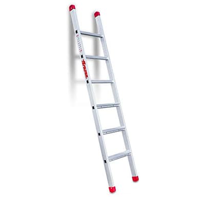 Faraone - Escalera de Apoyo EN 1106-6 Peldaños - 200x42x8cm - Aluminio - Peldaños Antideslizantes - 150 kg - 6 Peldaños