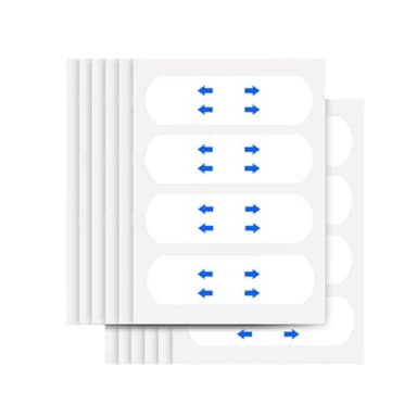 ZORVYN 40 Unidades Tiras Lifting Facial Invisibles para Mujer, Face Tape para V-Form en el Rostro, Oculta Arrugas y Piel Flácida, Herramientas de Lifting para Maquillaje