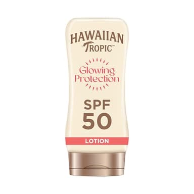 HAWAIIAN Tropic Satin Protection Ultra Radiance - Loción Solar de Protección Alta, Índice Spf 50+, Protege y Suaviza la Piel, Fragancia Frutas Tropicales, Crema, 180 Mililitros