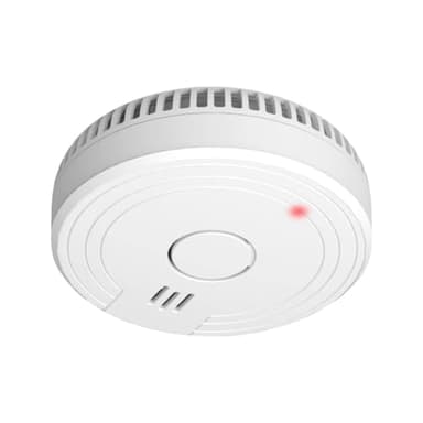 ELRO FS1801 Detector de Humo - Cumple con el estándar Europeo EN14604, 1 Pieza, Funciona con batería, Blanco