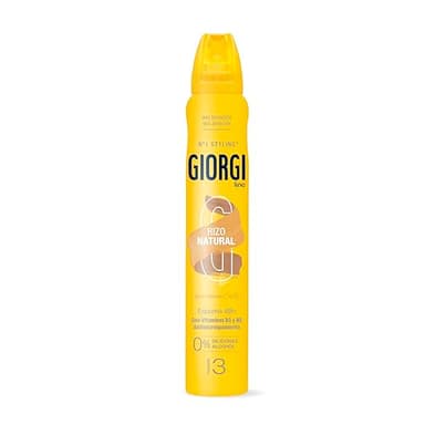 Giorgi Line Espuma Rizo Natural para Rizos Suaves, Naturales y con Movimiento, Anti Encrespamiento y Máxima Hidratación, 0% Alcohol 0% Siliconas, Apta para el Método Curly, Fijación 3 - 250 ml
