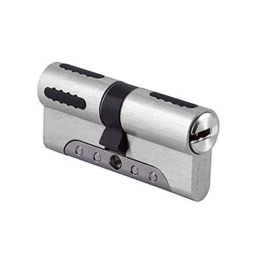 IFAM Cilindro Puerta Exterior WX1000 30x30 Color Níquel, Bombin Cerradura Alta Seguridad, Perfil Europeo, Incluye 5 llaves, Protección Antirrotura, Antitaladro, Antibumping