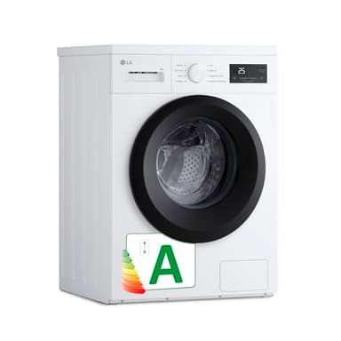 LG F4A1009NWK - Lavadora, 9 kg, 1400 rpm, Carga Frontal, 8 Programas, Programa Rápido y Programa Lavado a Mano, Fondo Especial Reducido, Display LED, Serie 100, Color Blanco