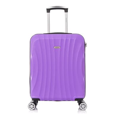 RAYKONG Maleta de Cabina ABS 55x40x20cm (40L) - Maletas de Viaje Pequeñas Ligeras 20 Pulgadas - Morada