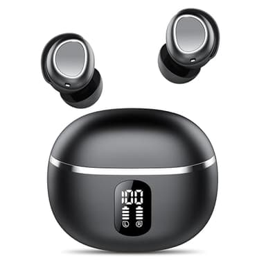 Auriculares Inalambricos Bluetooth 5.3, Auriculares Cancelacion Ruido In Ear para Dormir, 50H de Autonomía, Sonido Suave y Cómodo, IPX7 Impermeables Ultraligeros deportivos Cascos con 4 Mic ENC, USB-C