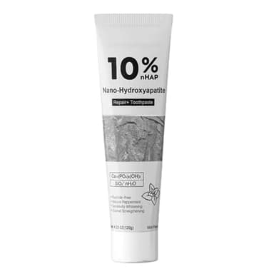 Dentífrico Con Nano-Hidroxiapatita,Pasta De Dientes 10% Hidroxiapatita,Fortalece Y Restaura El Esmalte d-ental, a-livia La Sensibilidad,Sabor A Menta Para Dientes Sensibles, Reduce Caries Y Combate