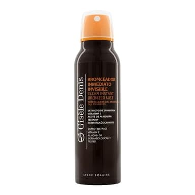GISELE DENIS - Bronceador Inmediato Invisible 200 ml, Bronceador Spray, Acelerador del Bronceado, Bronceador Solar con Extracto de Zanahoria, Spray Intensificador, Bronceador Corporal