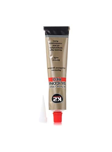 K2 Silicona de Juntas Motor - Sellador de Silicona para Automoción - Alta Temperatura hasta 350° С - Color Rojo - B2400 Tubo 85g