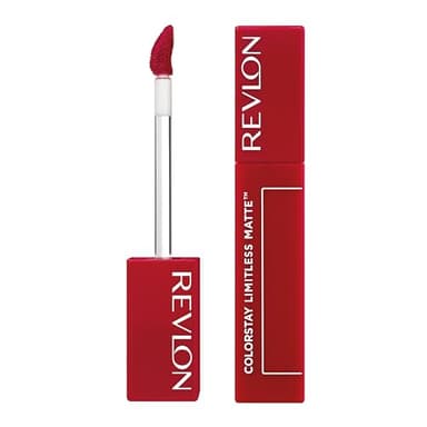 Revlon ColorStay Limitless Matte, Pintalabios Mate de larga duración, Fórmula Vegana, No-Budge Matte, Ligera/Cómoda, Resistente al Agua, 011 Fire Off, 5ml